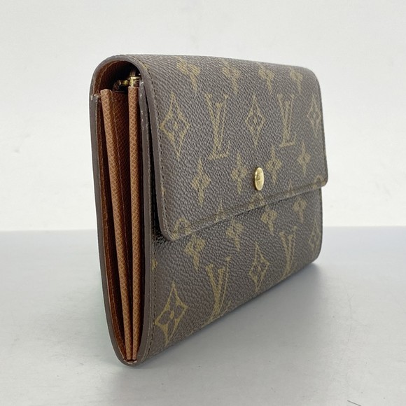 Louis Vuitton Monogram Wallet Pochette Porte Brown Long Monnaie - Picture 1 of 9